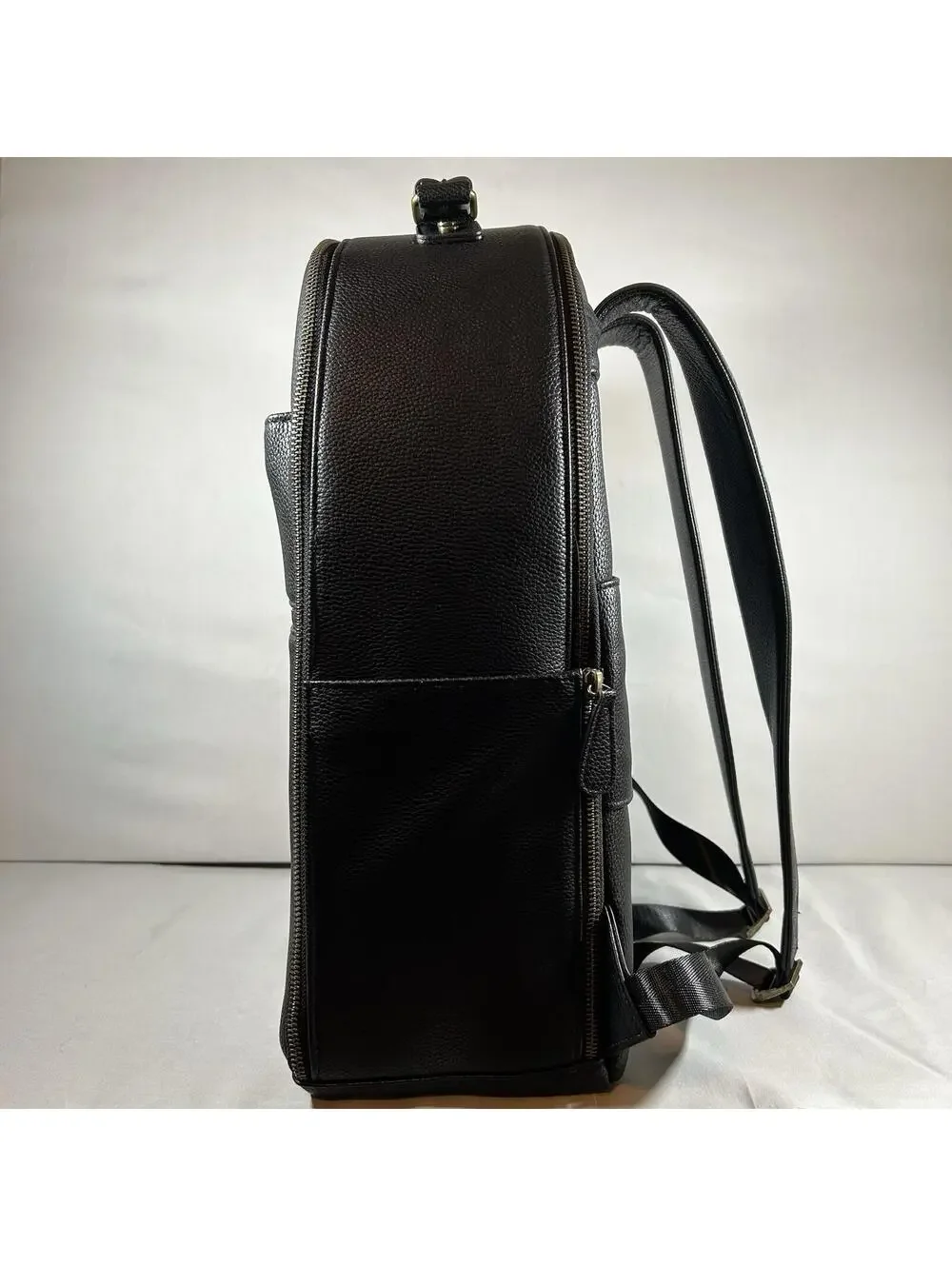 Divvia Professional Camera Backpack Classic Leather for DSLR, Camera Bag, Black